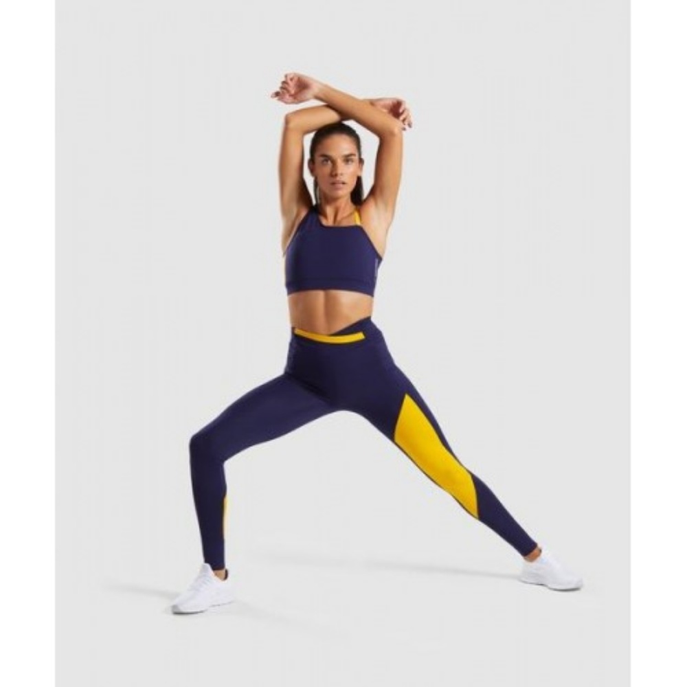 Gymshark Asymmetrical Sports Bra and Leggings Set